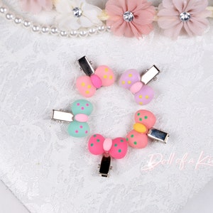 American Doll Custom Resin Bow Hair Clip - hair clip for doll doll Bow for dolls - Fits any Doll or Girl , Adult...Gorgeous