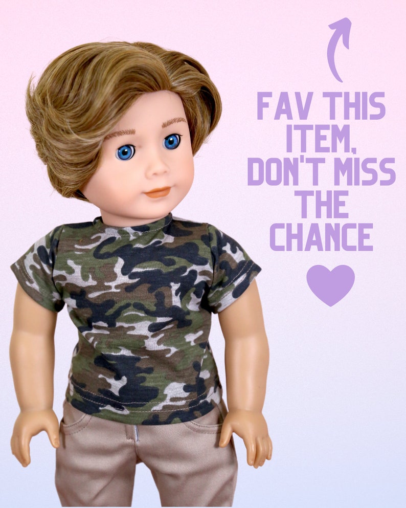 American Girl doll boy wig Prince Pecan Doll Wig Etsy