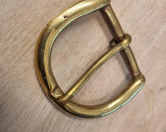 55mm  Rustic Style Solid Brass Belt Buckle