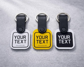 Personalised Motorbike Keyring | Custom Registration Plate Keychain | Biker Gift