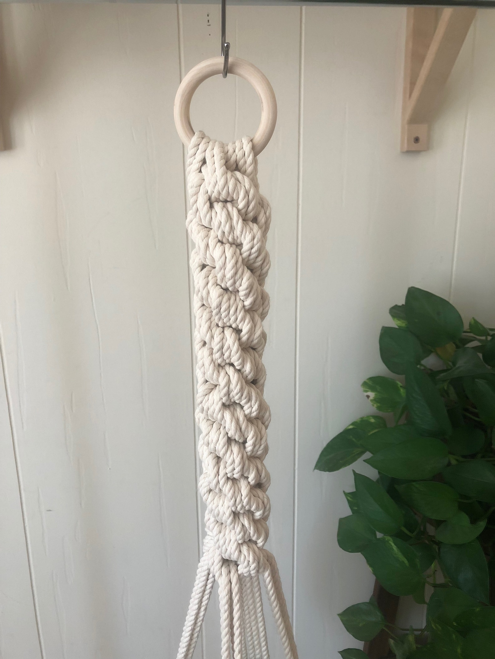 Chinese Crown Knot Macrame Plant Hanger Etsy