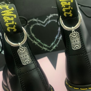 SUN AND MOON Boot Charms, grunge charm, shoe accessories, boot jewellery, steam punk