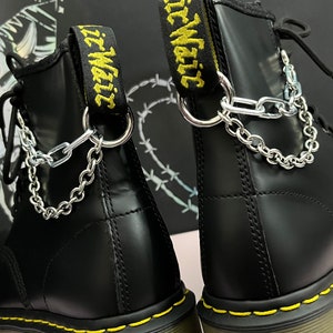 BOOT CHAIN CHARMS double chunky, hardware grunge punk charm, shoe accessories, boot jewellery, anklet chains