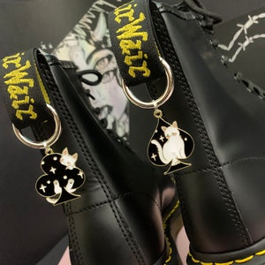 KAWAII CATS boot charms, grunge gothic charm, shoe accessories, boot jewellery, pastel goth anime