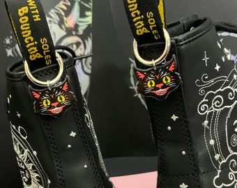 Breloques de botte CAT TATTOO, breloques punk grunge, accessoires de chaussures, bijoux de botte, breloque de botte gothique