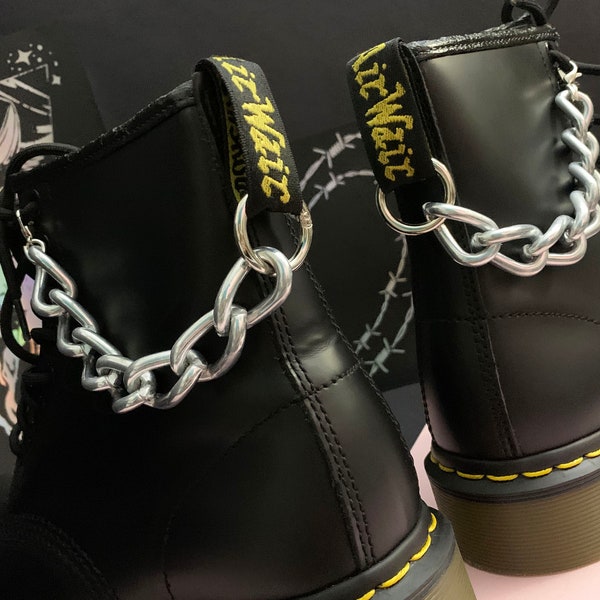 SUPER CHUNKY BOOT chain charms, hardware grunge thick charm, shoe accessories, shoe jewellery, clip anklet chains, boot harness