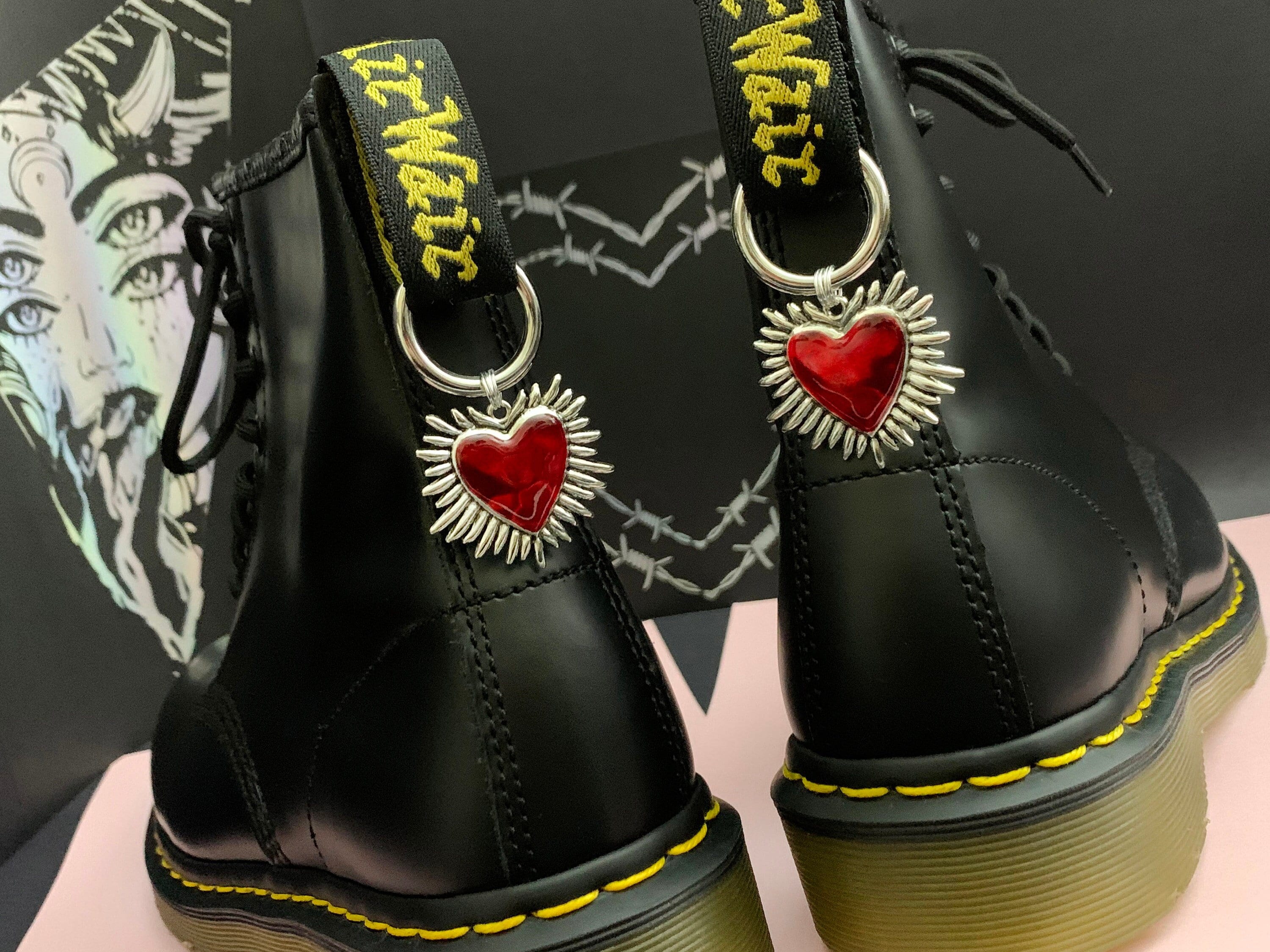 Martens 1460 Patch Doc Martens Patches BARBED SACRED HEART Boot
