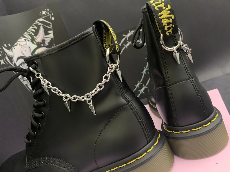 ALT SPIKE BOOT Chain Charms Hardware Grunge Charm, Shoe Accessories ...