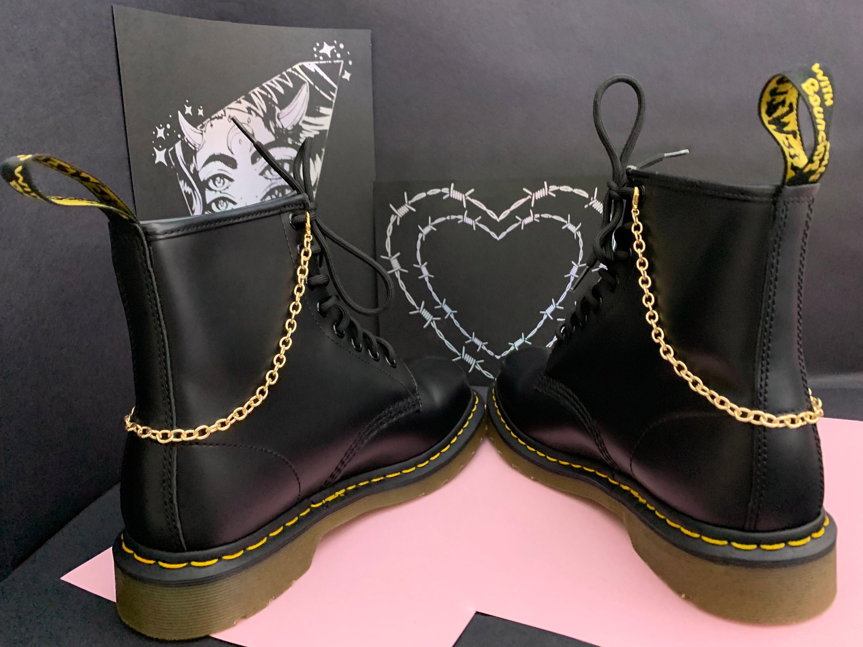 Dr martens red - Etsy België