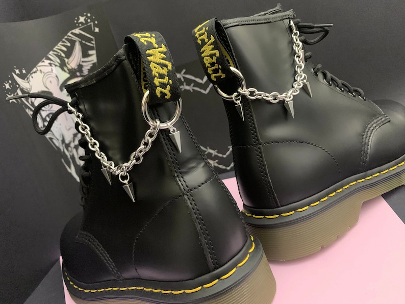 ALT SPIKE BOOT Chain Charms Hardware Grunge Charm, Shoe Accessories ...