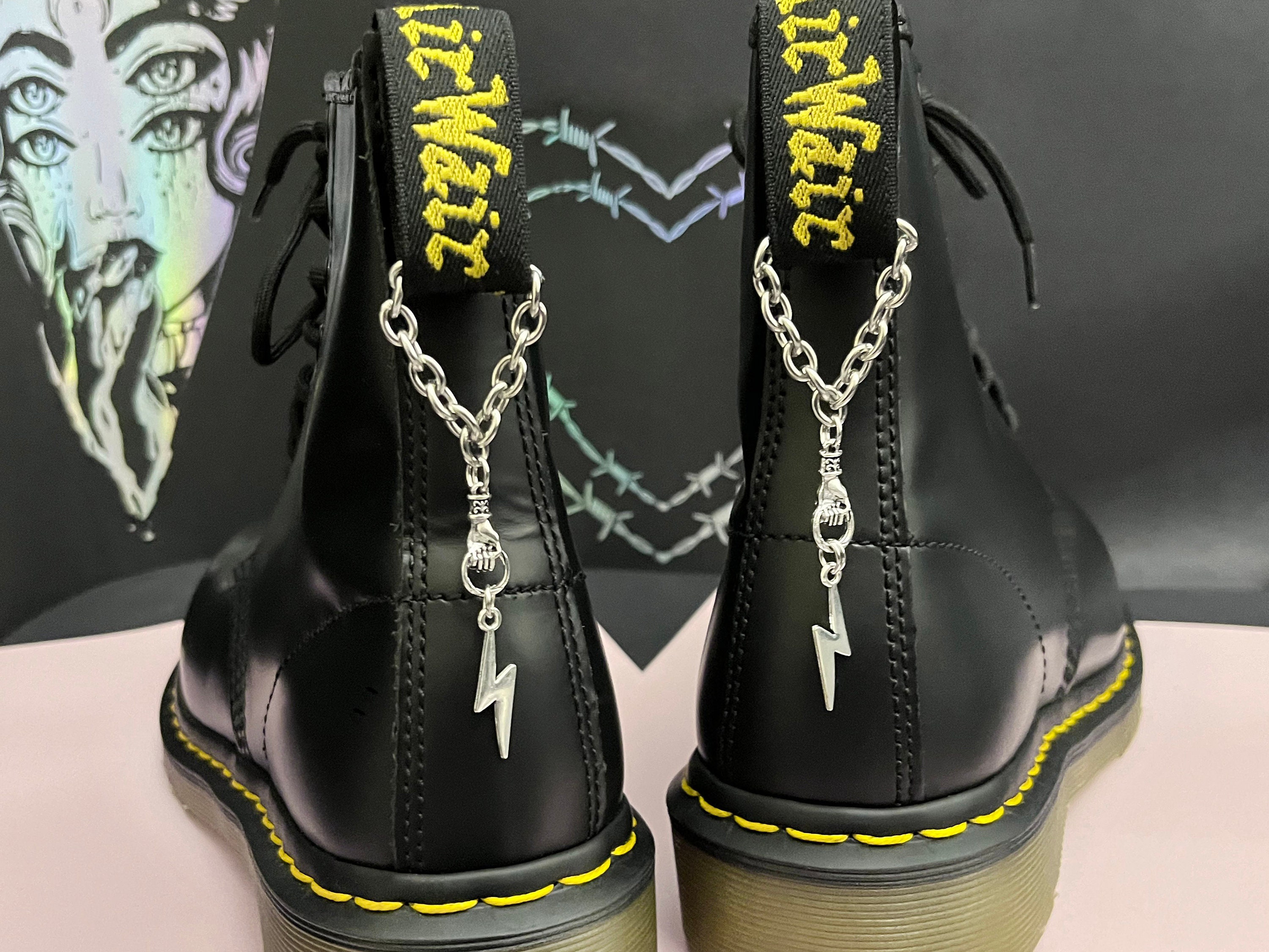 THUNDER & HAND Hanging Boot Charms , Stainless Steel Boot Charm, Boot ...