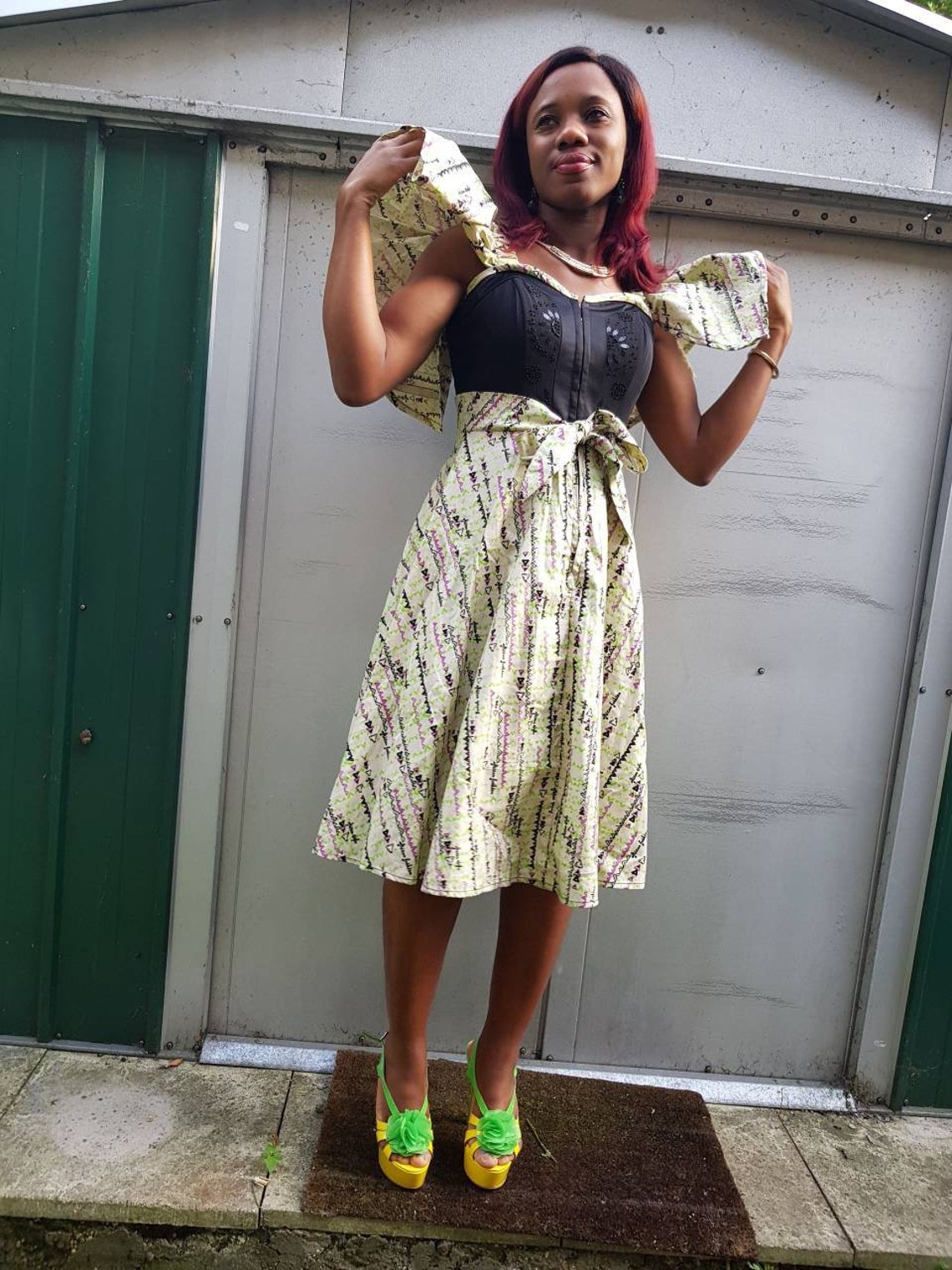 Elegant African Corset Dress From Ghana Etsy