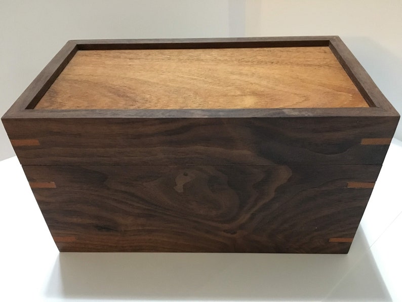 Walnut and Mahogany jewelry box