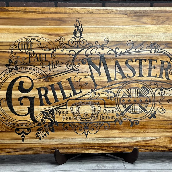 Fancy Grill Master Design w/ Temps and Fonts for Personalization