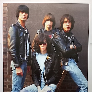 PUNK POSTER RAMONES Musikladen German T.V. Show September 1978 Road To Ruin Period
