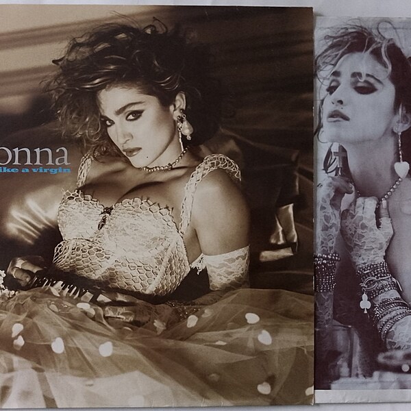 MADONNA Vinyl Like A Virgin Original 1984 Vinyl LP Album avec pochette intérieure