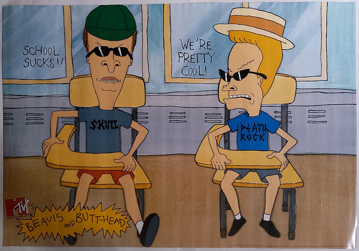 ☆Beavis and Butthead☆ ポスター Vintage MTV Beavis and Butt-Head
