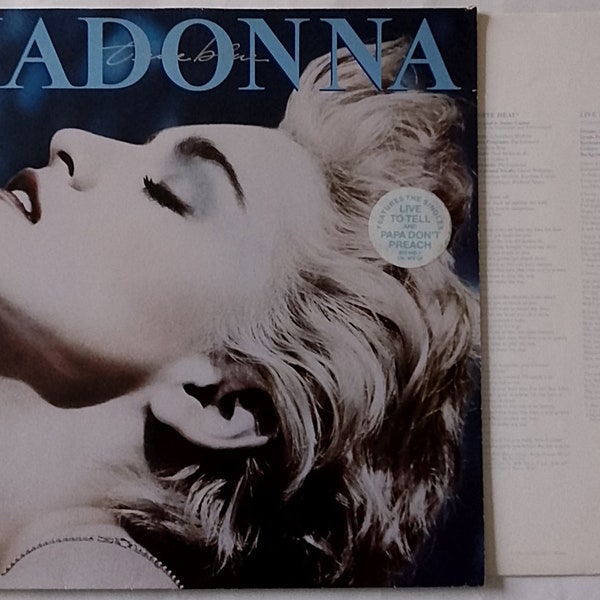 MADONNA Vinyl True Blue Original 1986 Vinyl Album With Inner Sleeve