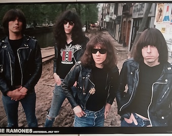 PUNK POSTER The RAMONES Amsterdam July 1977 Leave Home Period