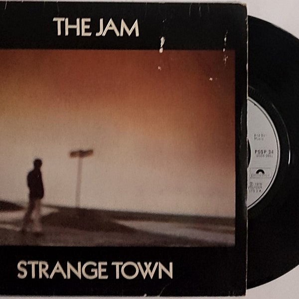 THE JAM Vinyl Strange Town Mod Punk Paul Weller Original 1979 U.K. 7 Inch Single