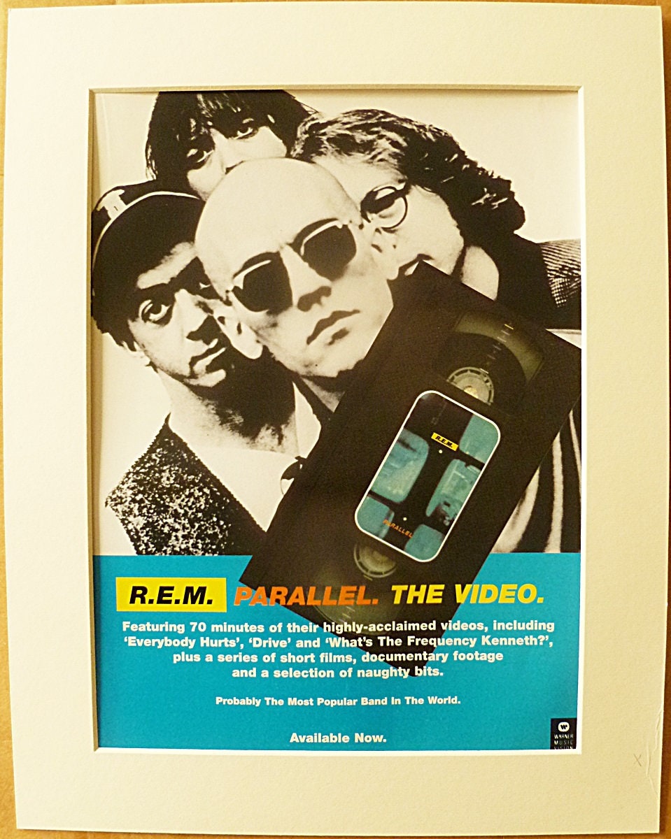R E M Michael Stipe Parallel The Video 1995 Music Press Etsy R E M Michael Stipe Parallel The Video 1995 Music Press Etsy