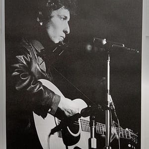 BOB DYLAN-poster Albert Hall London 1965 Highway 61 herziene periode 33 x 23 inch