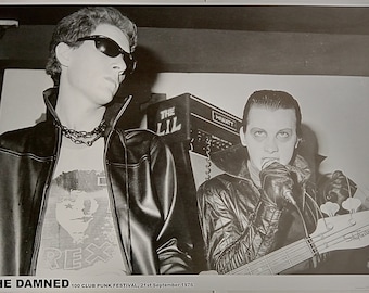 PUNK POSTER The Damned 100 Club Punk Festival London 1976 New Rose Period