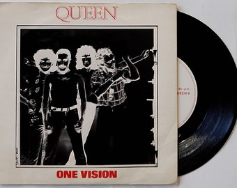 QUEEN Vinyle Freddie Mercury One Vision Original 1985 Royaume-Uni 7 pouces Single