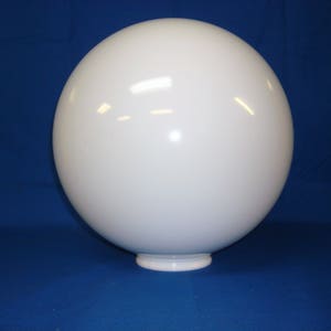 12" White Acrylic Plastic Round Globe Sphere for Outdoor Lighting Fixture Replacement Street Light