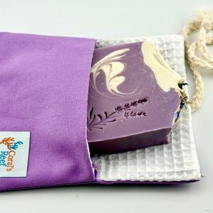 Lavender & Goat Milk Soap Travel Pouch+Soap