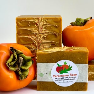 Persimmon Soap, made with real organically grown persimmon