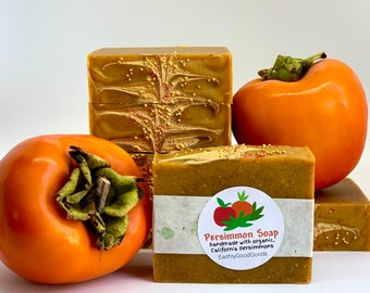 Persimmon Soap, made with real organically grown persimmon