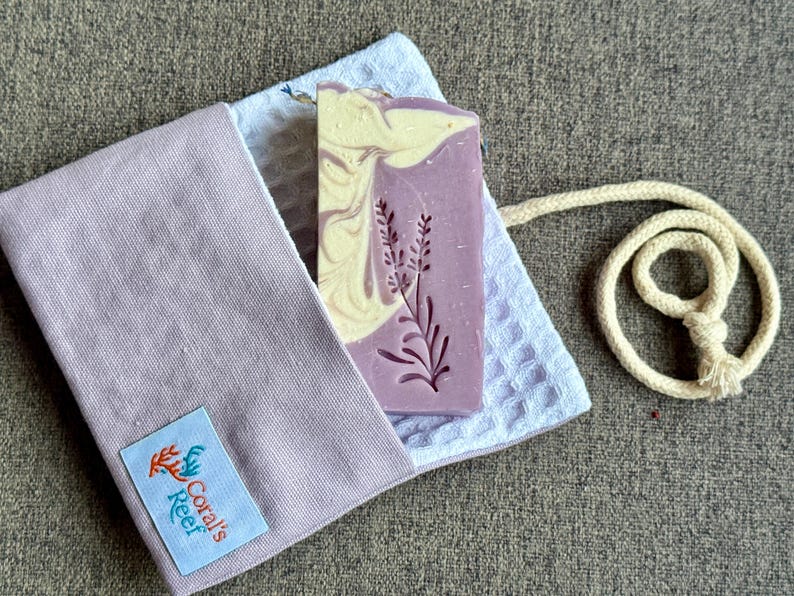 Lavender & Goat Milk Soap Mini Pouch+1/2 Bar