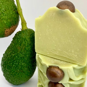 Avocado Soap, made with real avocado image 8