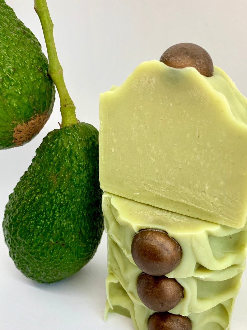 Avocado Soap, made with real avocado image 8