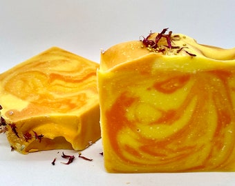 Mango Tango Soap, handmade with fresh mango