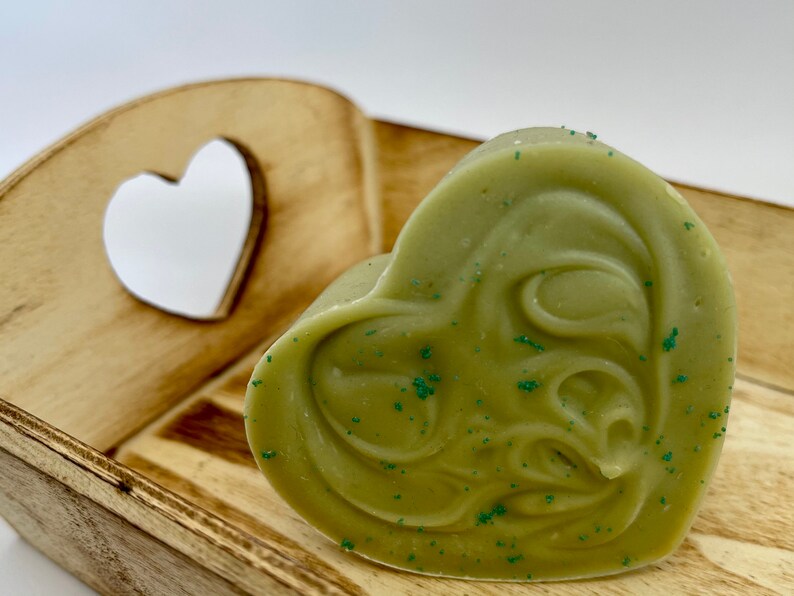 Avocado Soap, made with real avocado Avocado Heart