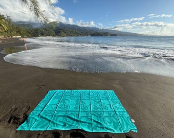 Tahitian Paddler Block Print Sarong