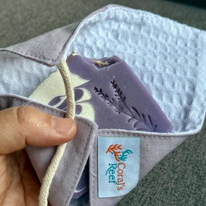 Lavender & Goat Milk Soap Travel Wrap+Soap