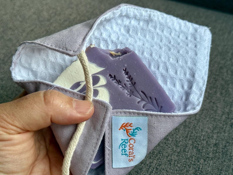 Lavender & Goat Milk Soap Travel Wrap+Soap