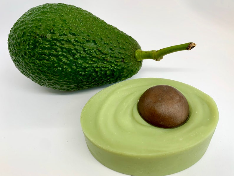 Avocado Soap, made with real avocado Oval Avocado-Shaped