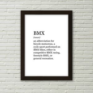 BMX, definition print, PRINTABLE ART, digital download, bicycle wall art, bmx gifts, bmx, art, mancave art, bike gifts, printables, jpeg