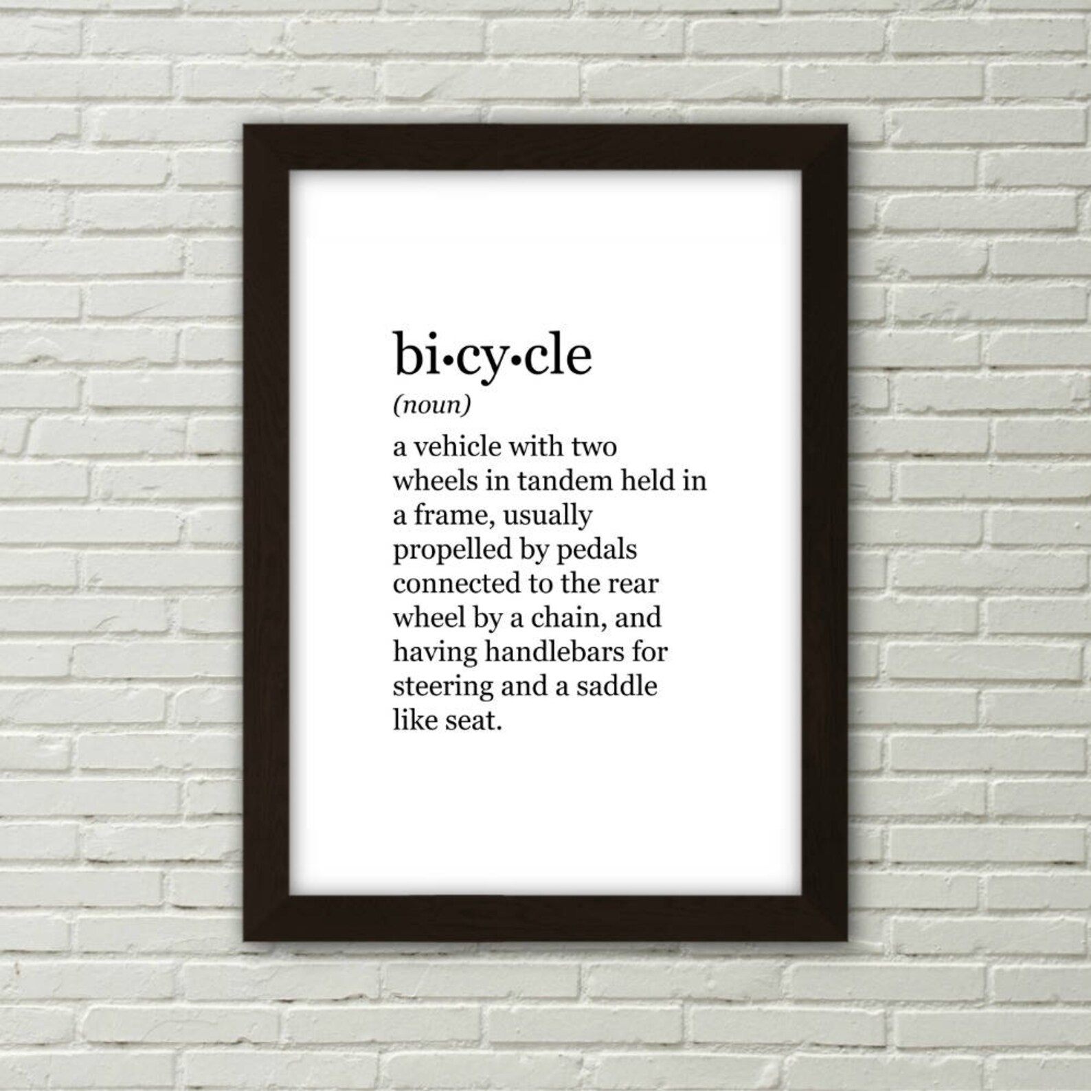 Bicycle, Definition Print, PRINTABLE ART, Digital Download, Bicycle