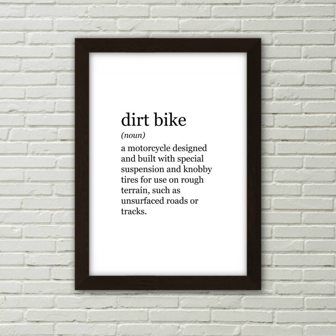 Dirt Bike, Definition Print, PRINTABLE ART, Digital Download, Motocross