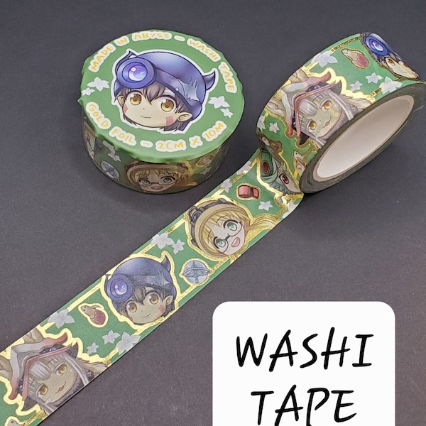 Made in Abyss Gold Foil Washi Tape