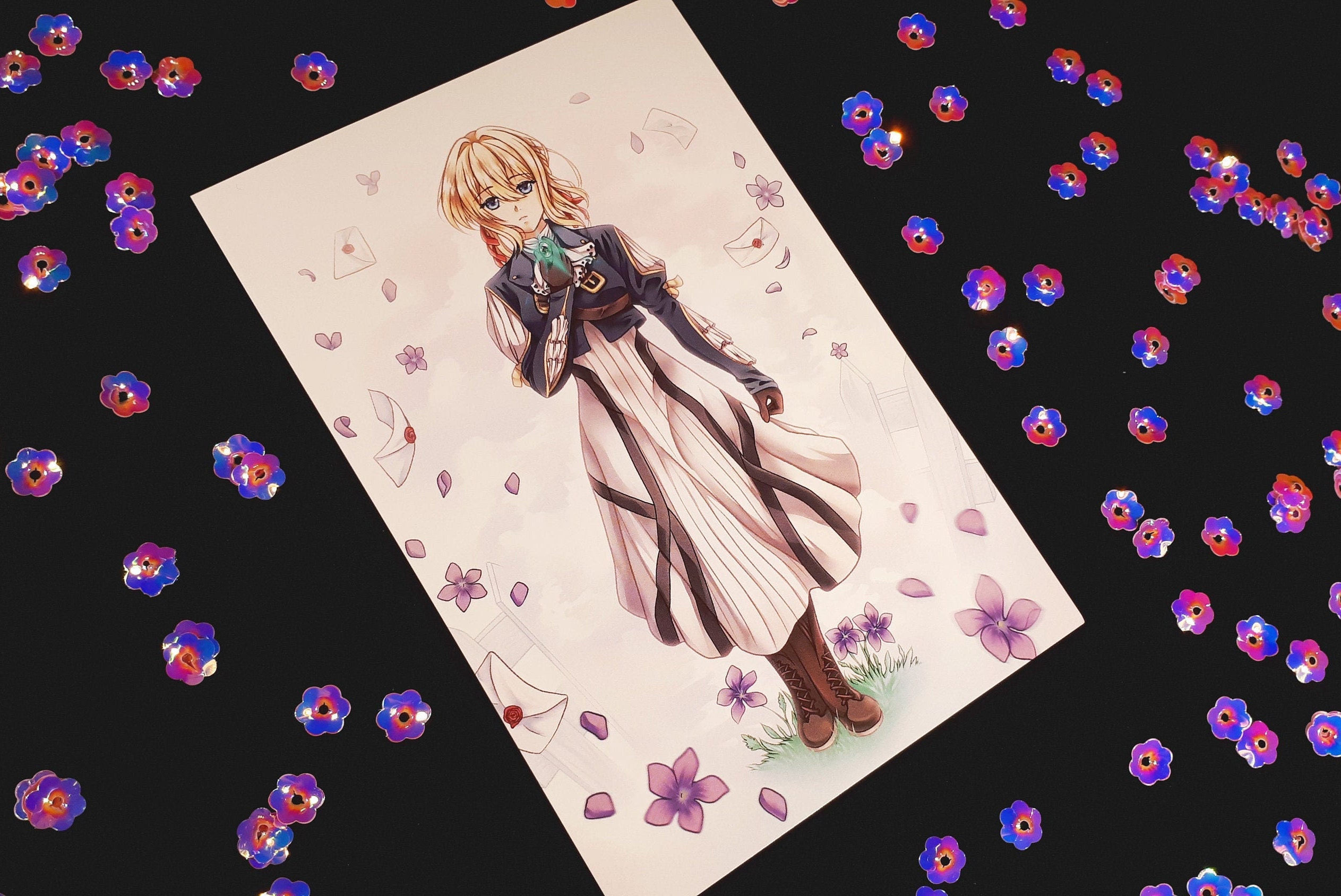 Violet Evergarden Postcard Size Print Etsy