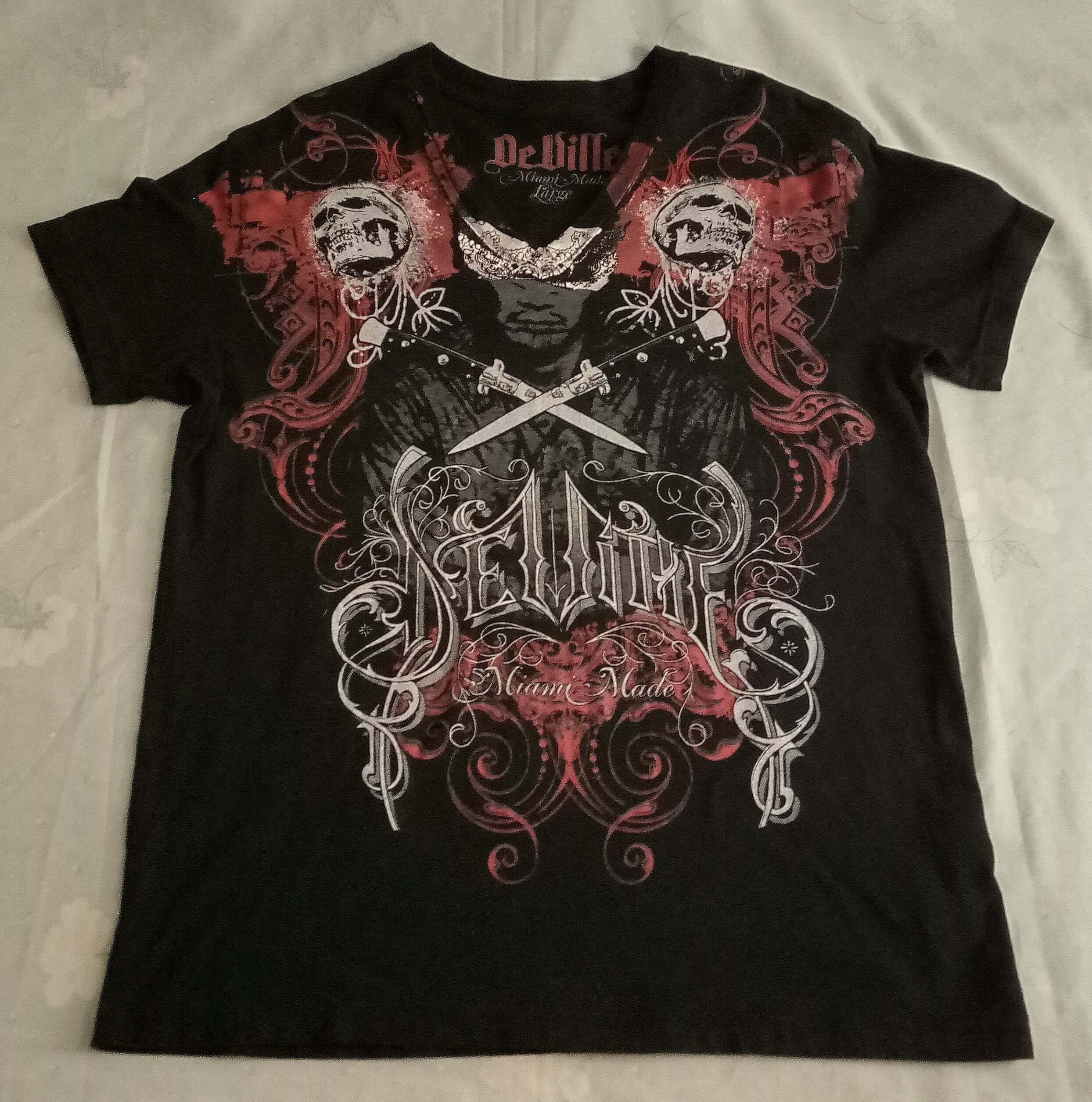 Deville Black Unisex T-shirt Miami Ink Chris Nunez Ami James - Etsy Deville Black Unisex T-shirt Miami Ink Chris Nunez Ami James - Etsy