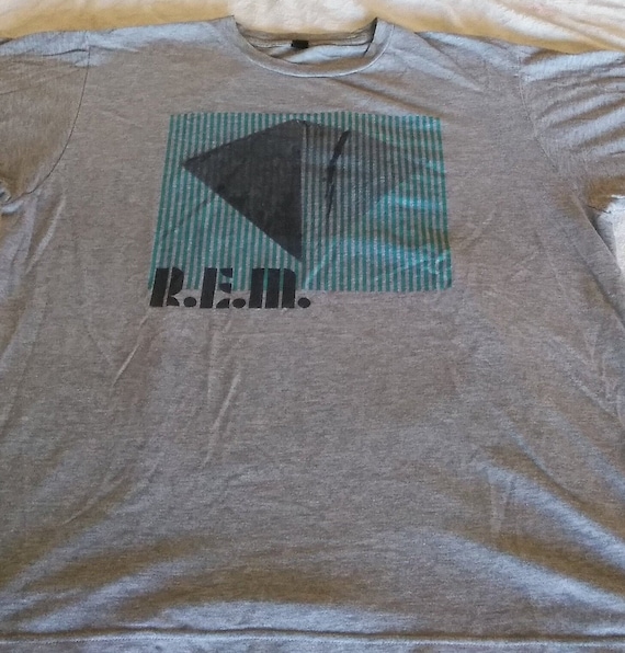 VERY RARE! Vintage R.E.M. T-Shirt, Unisex Gray T-… - image 1