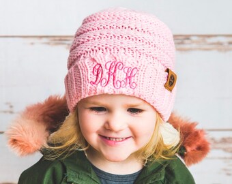 personalized kids winter hat