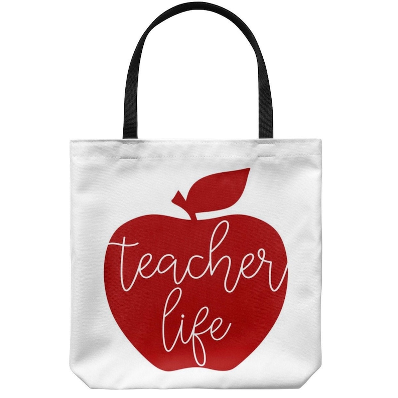 Teacher Life Tote Bag Teacher Bag Teacher Tote Teacher Accessory Bag Teacher Gifts Teacher Accessories Teacher Book Bag